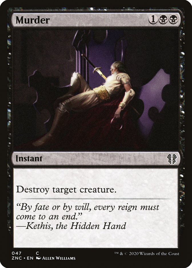 Murder [Zendikar Rising Commander] | Good Games Morley
