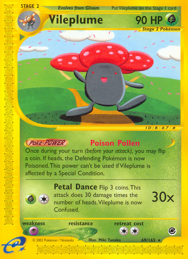 Vileplume (69/165) [Expedition: Base Set] | Good Games Morley