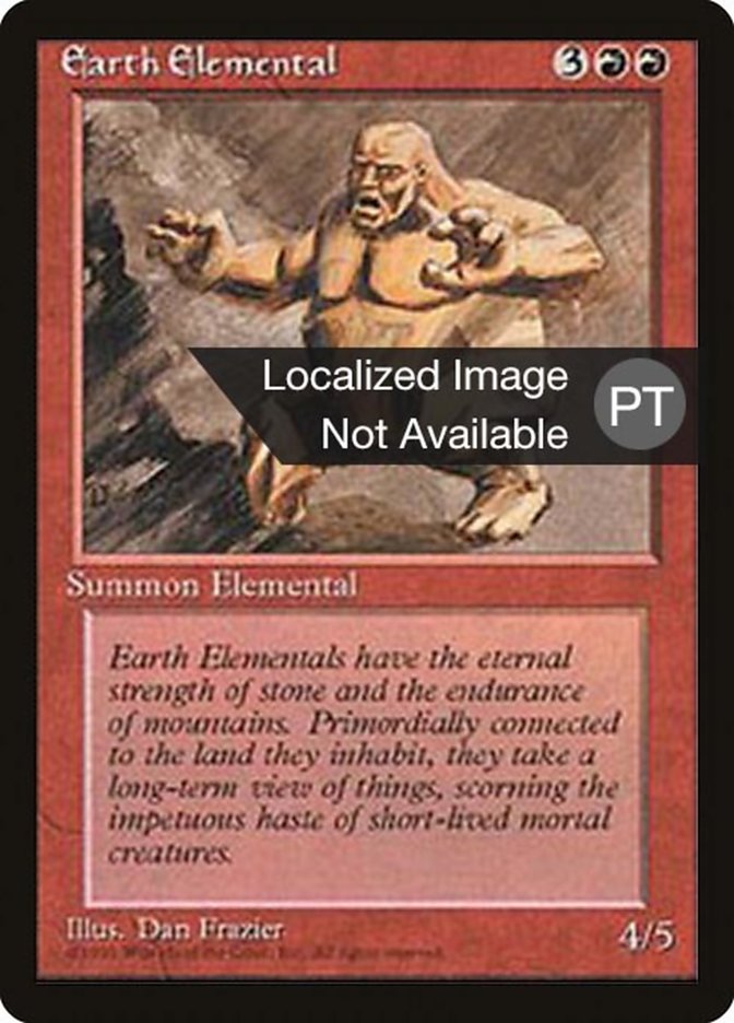Earth Elemental [Fourth Edition (Foreign Black Border)] | Good Games Morley