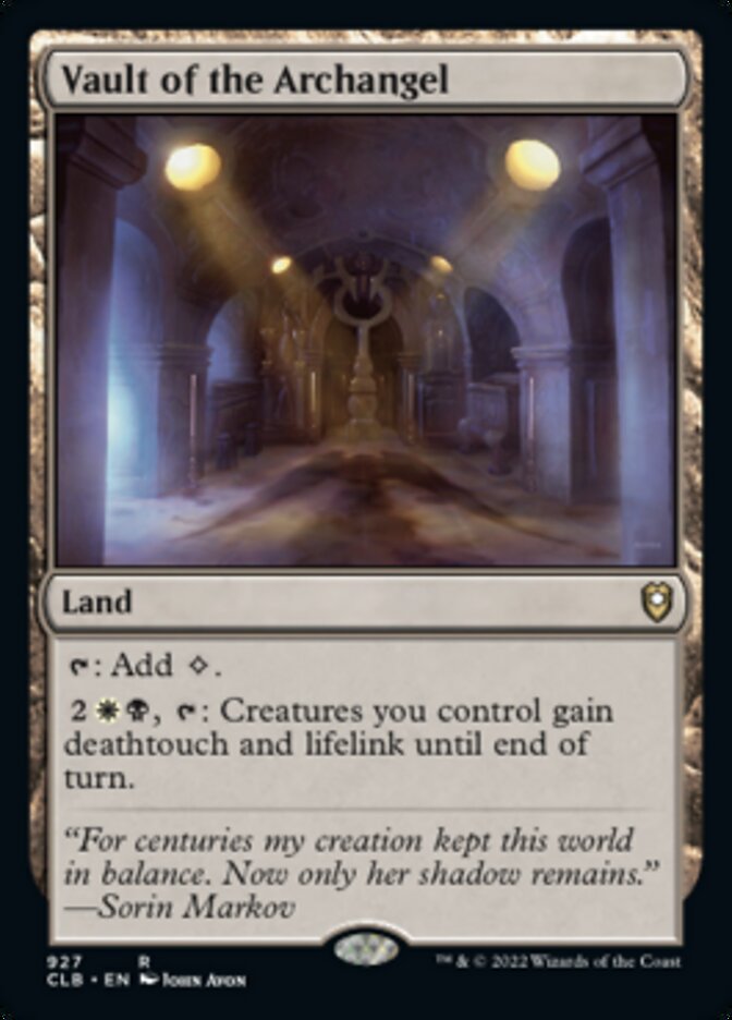 Vault of the Archangel [Commander Legends: Battle for Baldur's Gate] | Good Games Morley
