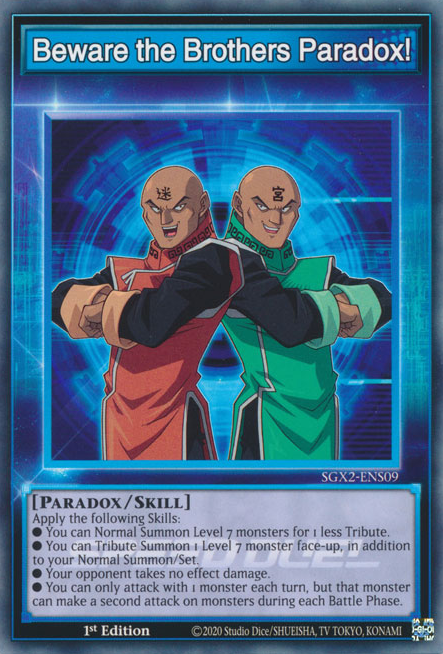 Beware the Brothers Paradox! [SGX2-ENS09] Common | Good Games Morley