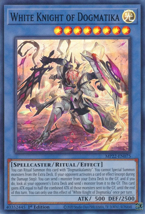 White Knight of Dogmatika [MP22-EN075] Super Rare | Good Games Morley