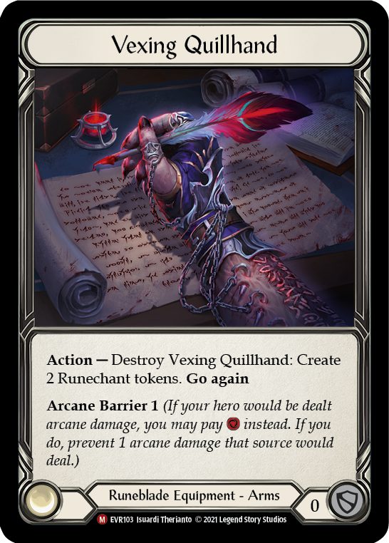 Vexing Quillhand [EVR103] (Everfest)  1st Edition Cold Foil | Good Games Morley