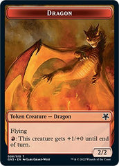 Dragon // Elf Warrior Double-Sided Token [Game Night: Free-for-All Tokens] | Good Games Morley