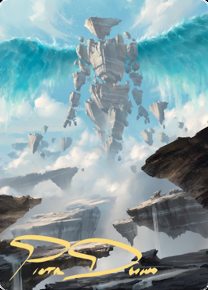 Celestial Colonnade Art Card (Gold-Stamped Signature) [Zendikar Rising Art Series] | Good Games Morley