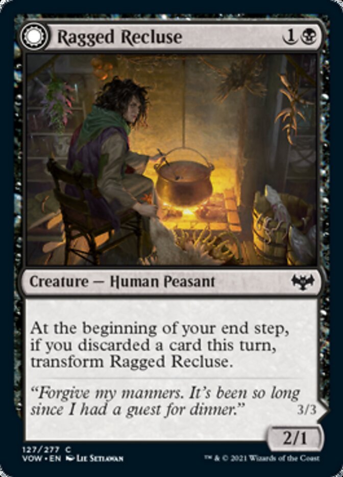 Ragged Recluse // Odious Witch [Innistrad: Crimson Vow] | Good Games Morley