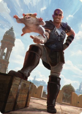 Minsc & Boo, Timeless Heroes Art Card (72) [Commander Legends: Battle for Baldur's Gate Art Series] | Good Games Morley