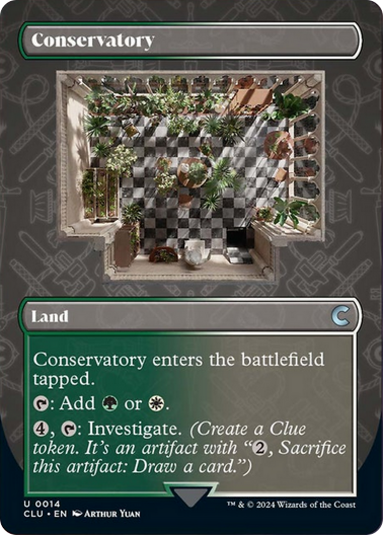 Conservatory (Borderless) [Ravnica: Clue Edition] | Good Games Morley
