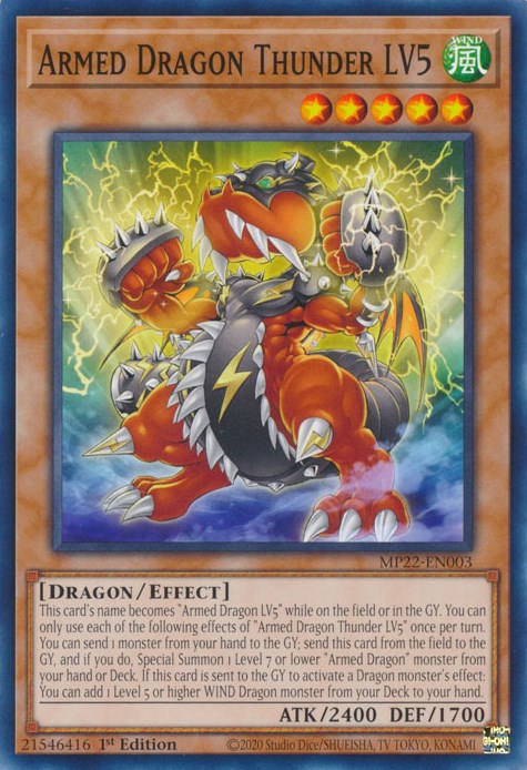 Armed Dragon Thunder LV5 [MP22-EN003] Common | Good Games Morley