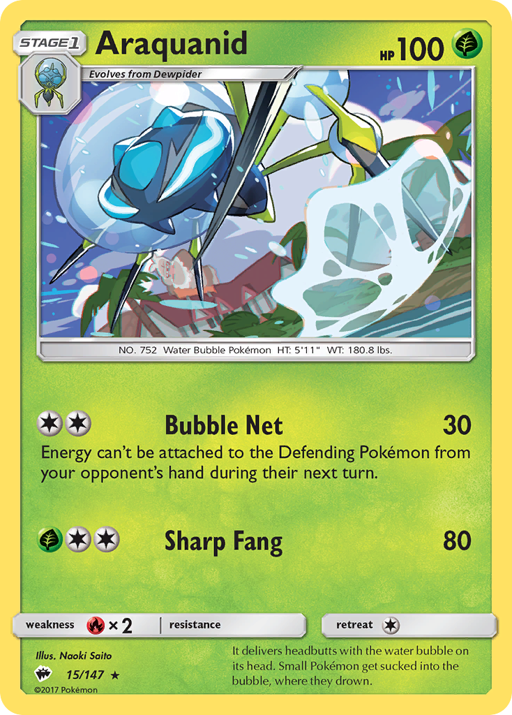 Araquanid (15/147) [Sun & Moon: Burning Shadows] | Good Games Morley