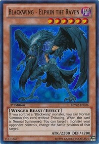 Blackwing - Elphin the Raven [BPW2-EN026] Super Rare | Good Games Morley