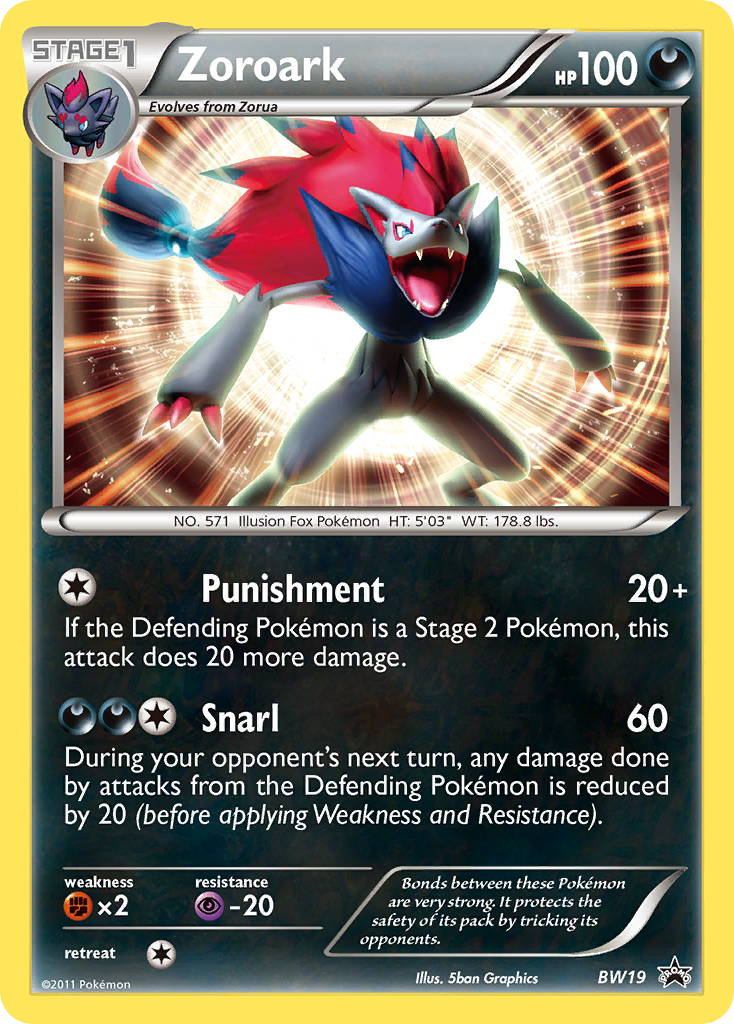 Zoroark (BW19) [Black & White: Black Star Promos] | Good Games Morley