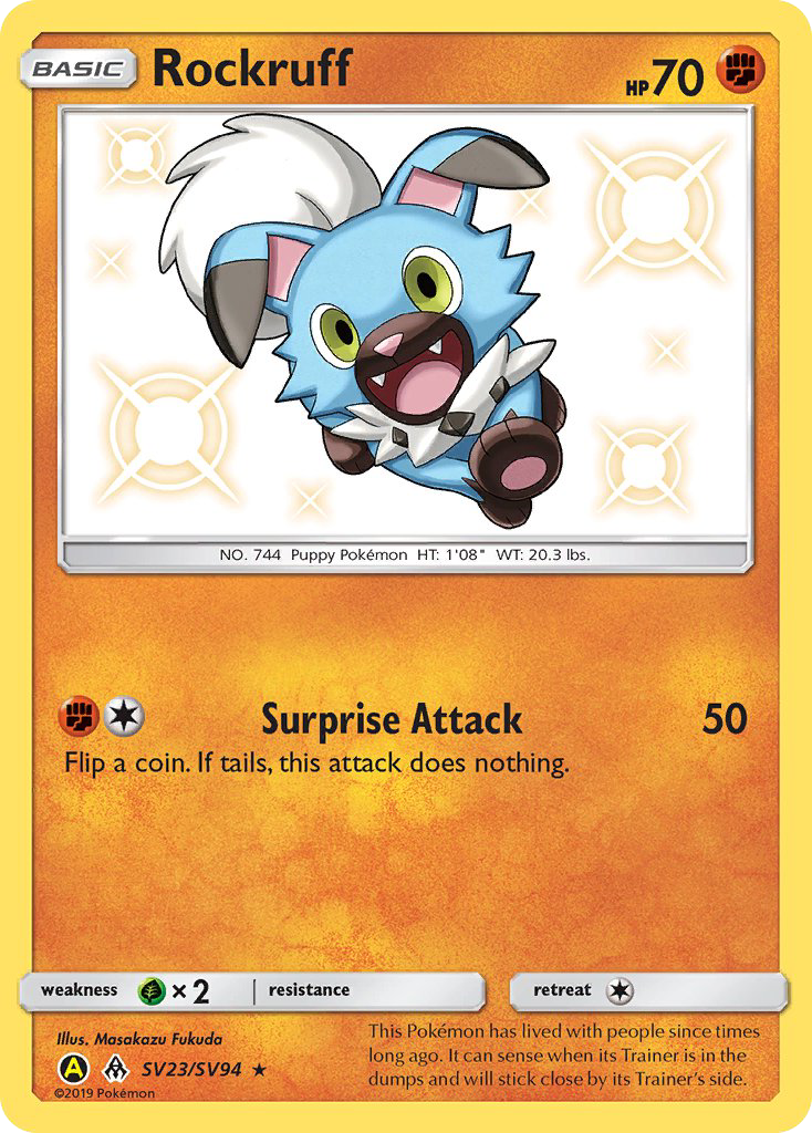 Rockruff (SV23/SV94) [Sun & Moon: Hidden Fates - Shiny Vault] | Good Games Morley