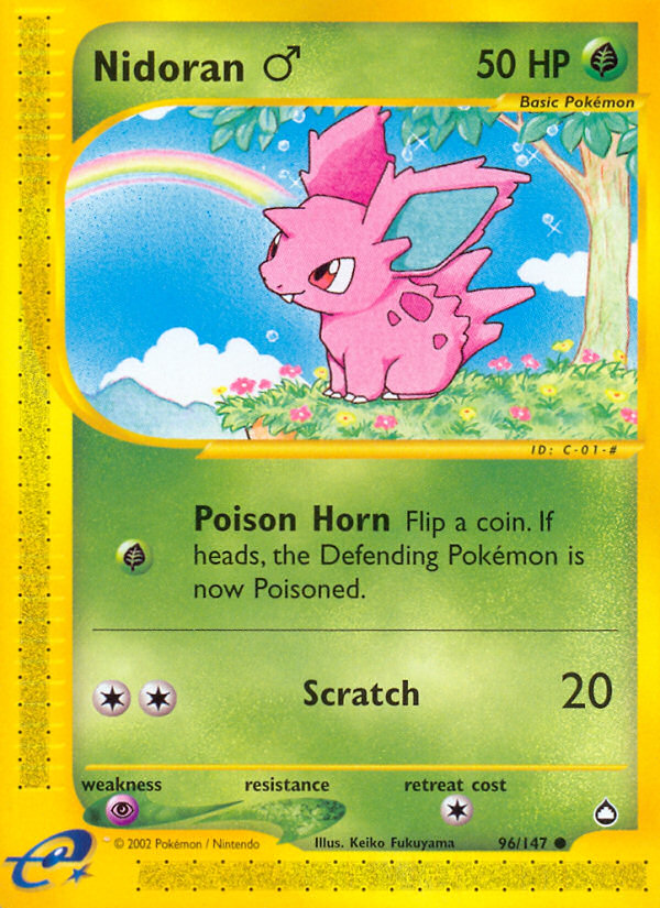 Nidoran (96/147) (Male) [Aquapolis] | Good Games Morley