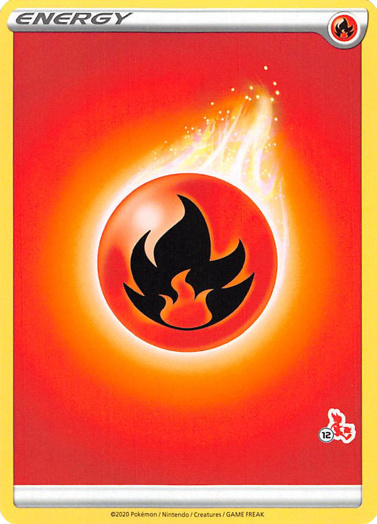 Fire Energy (Cinderace Stamp #12) [Battle Academy 2022] | Good Games Morley