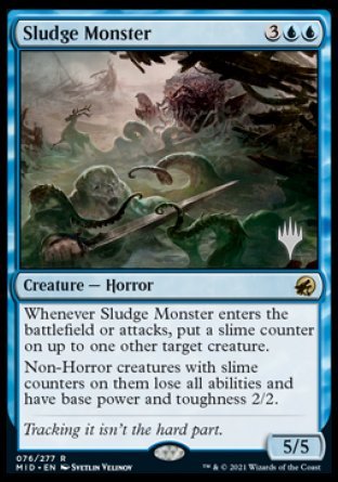 Sludge Monster (Promo Pack) [Innistrad: Midnight Hunt Promos] | Good Games Morley