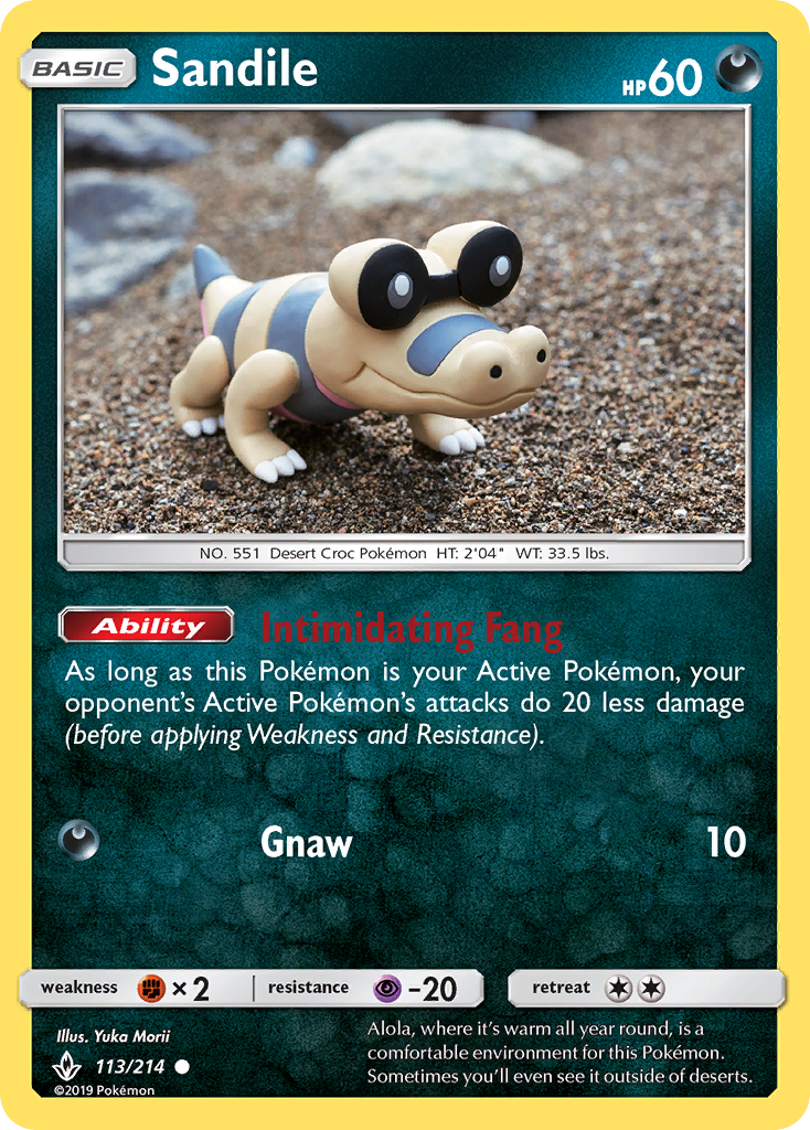 Sandile (113/214) [Sun & Moon: Unbroken Bonds] | Good Games Morley