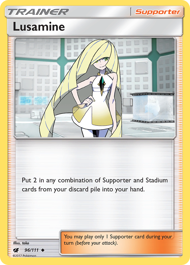 Lusamine (96/111) [Sun & Moon: Crimson Invasion] | Good Games Morley