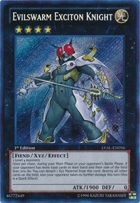 Evilswarm Exciton Knight [LVAL-EN056] Secret Rare | Good Games Morley