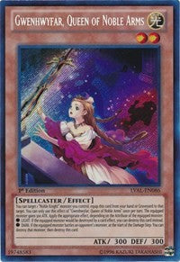 Gwenhwyfar, Queen of Noble Arms [LVAL-EN086] Secret Rare | Good Games Morley