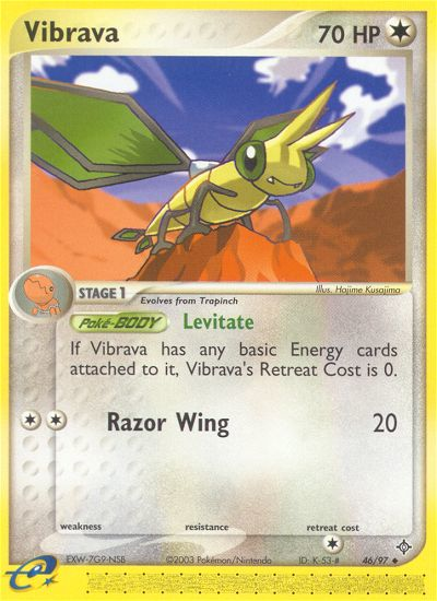 Vibrava (46/97) [EX: Dragon] | Good Games Morley