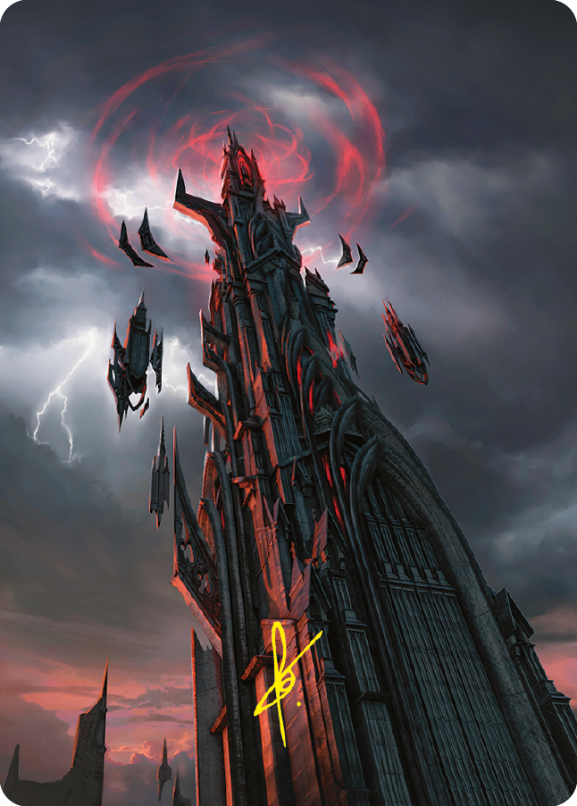Barad-dur Art Card (Gold-Stamped Signature) [The Lord of the Rings: Tales of Middle-earth Art Series] | Good Games Morley