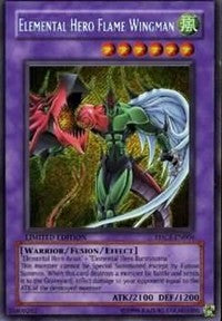 Elemental HERO Flame Wingman [EHC1-EN004] Secret Rare | Good Games Morley