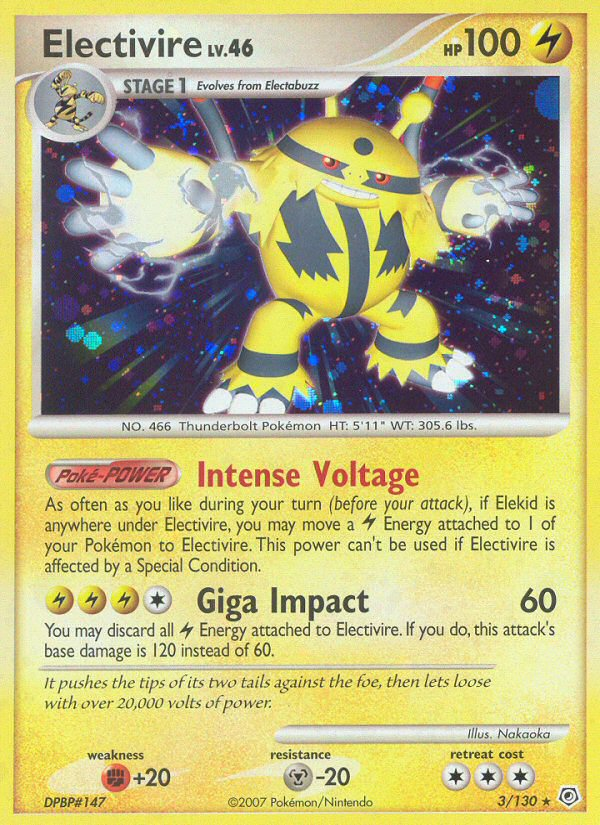 Electivire (3/130) [Diamond & Pearl: Base Set] | Good Games Morley
