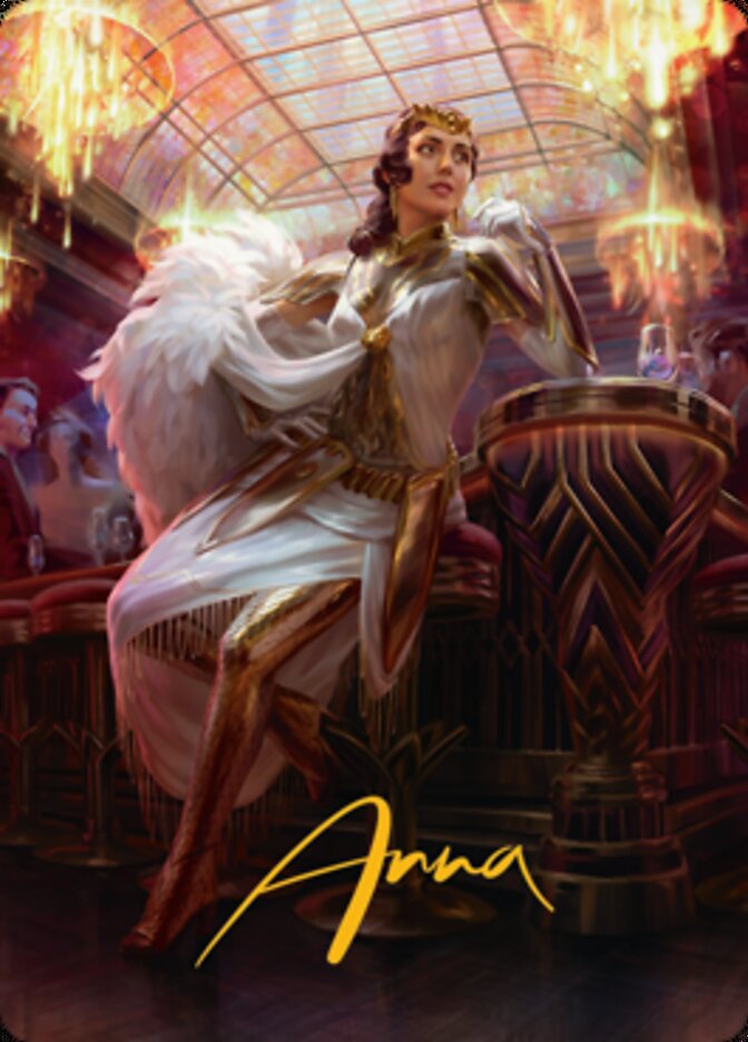 Elspeth Resplendent 1 Art Card (Gold-Stamped Signature) [Streets of New Capenna Art Series] | Good Games Morley