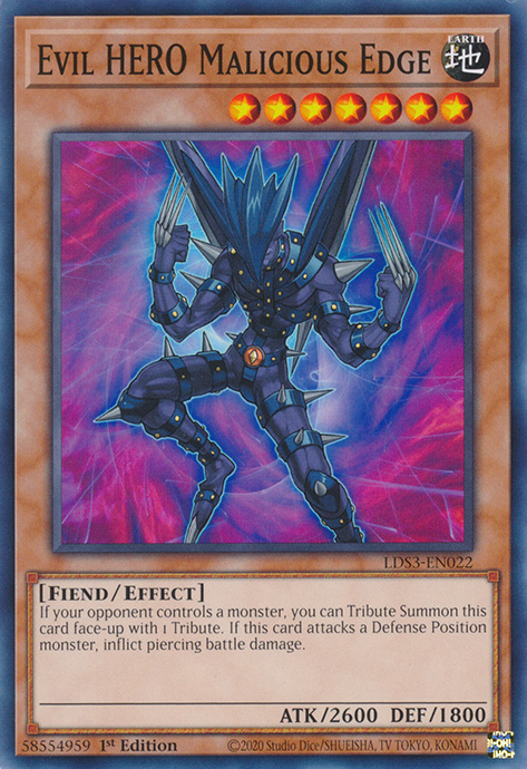 Evil HERO Malicious Edge [LDS3-EN022] Common | Good Games Morley