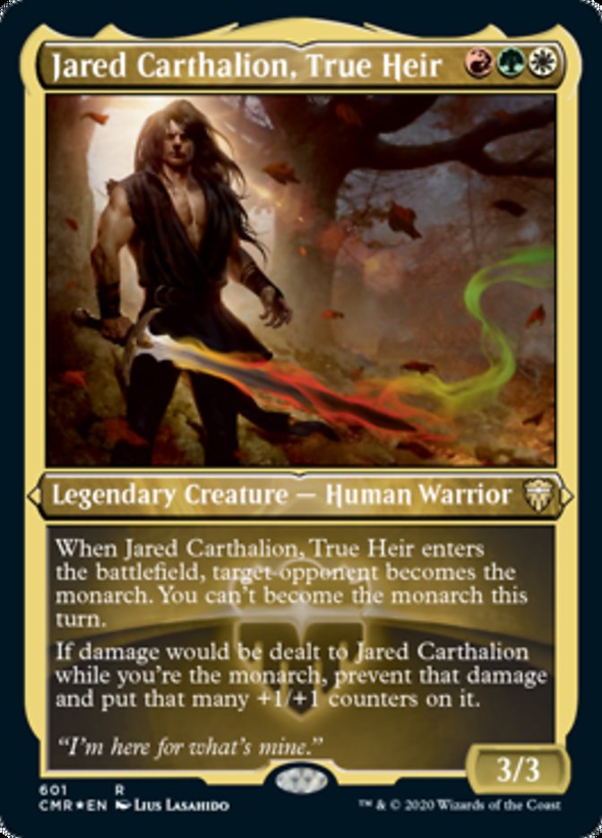 Jared Carthalion, True Heir (Etched) [Commander Legends] | Good Games Morley