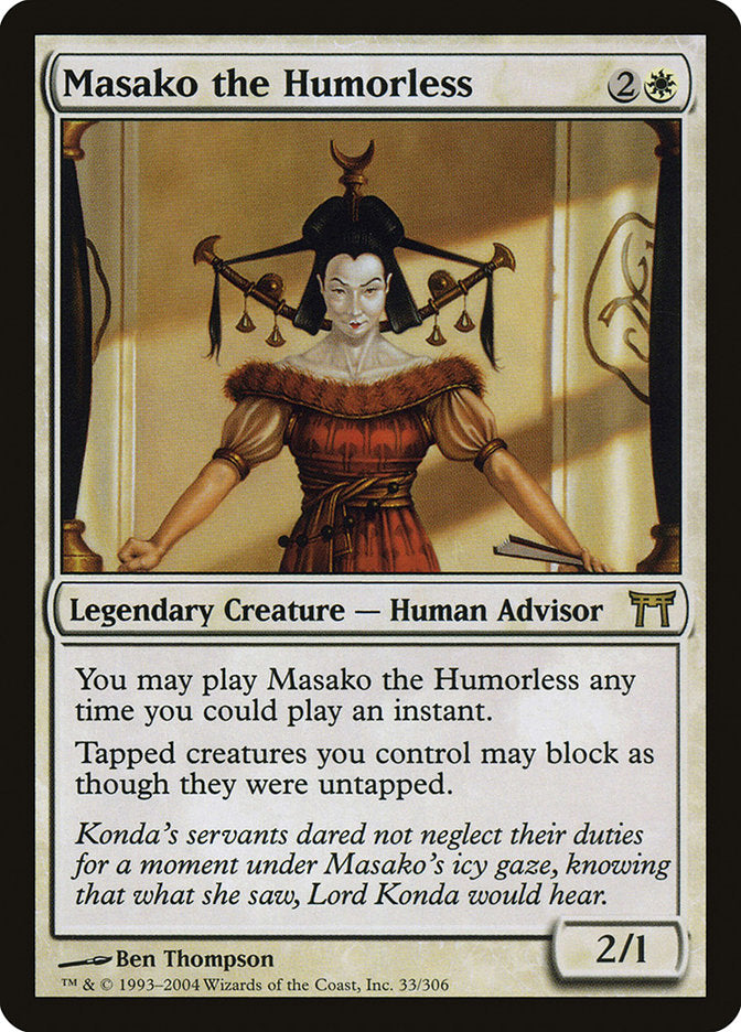 Masako the Humorless [Champions of Kamigawa] | Good Games Morley