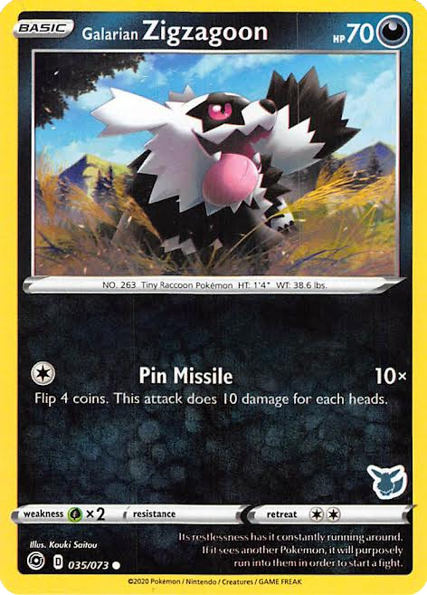 Galarian Zigzagoon (035/073) (Eevee Deck) [Battle Academy 2022] | Good Games Morley
