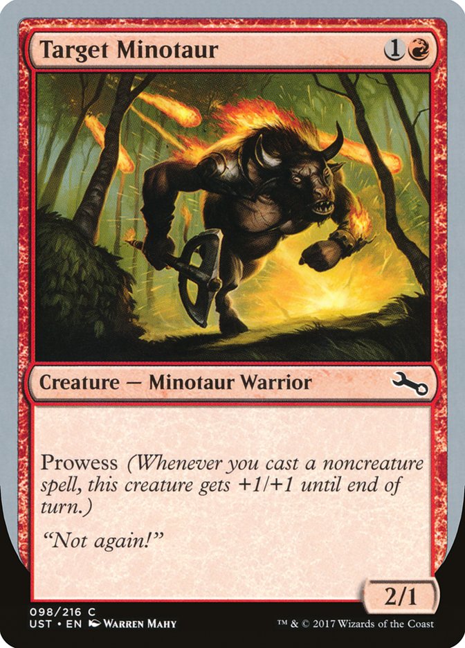 Target Minotaur (Fire Art) [Unstable] | Good Games Morley