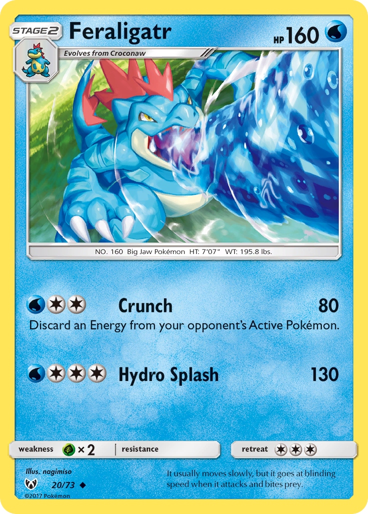 Feraligatr (20/73) [Sun & Moon: Shining Legends] | Good Games Morley