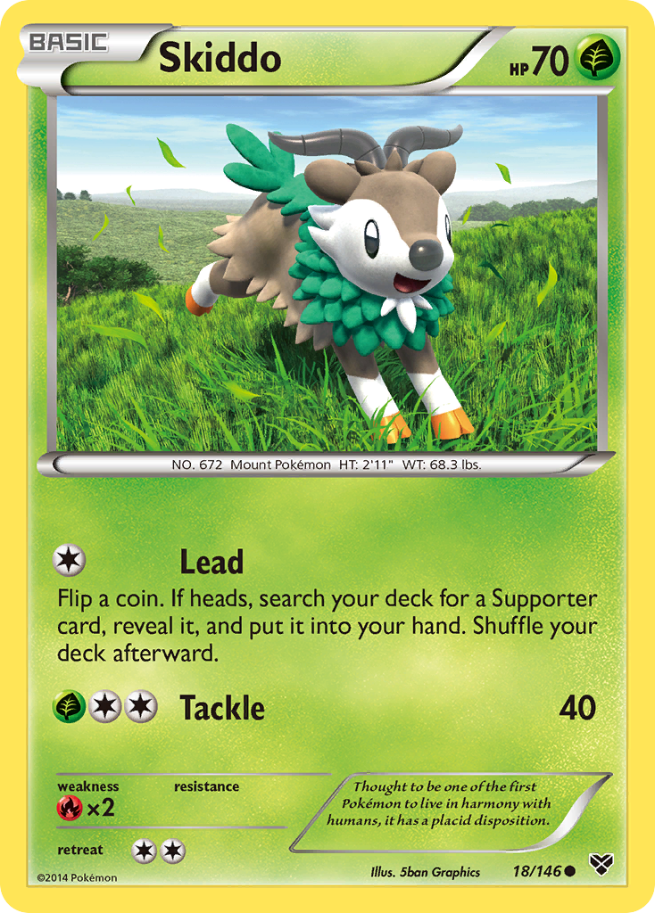Skiddo (18/146) [XY: Base Set] | Good Games Morley