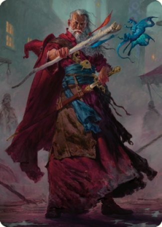 Elminster Art Card (64) [Commander Legends: Battle for Baldur's Gate Art Series] | Good Games Morley