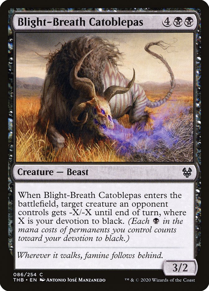 Blight-Breath Catoblepas [Theros Beyond Death] | Good Games Morley