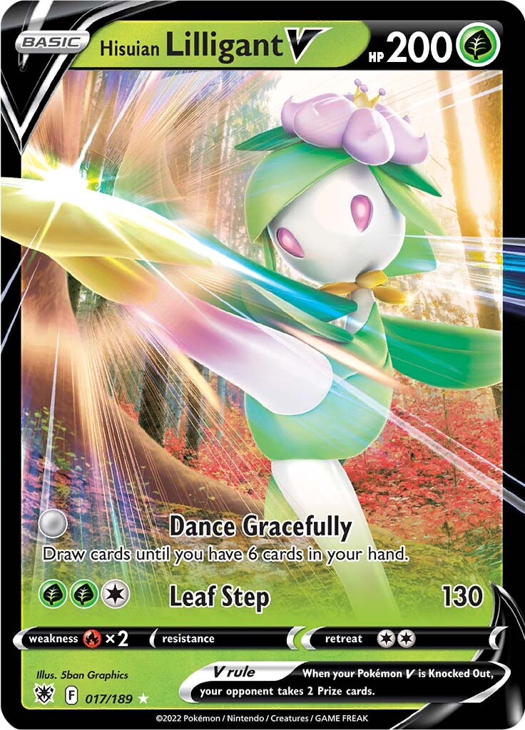 Hisuian Lilligant V (017/189) [Sword & Shield: Astral Radiance] | Good Games Morley