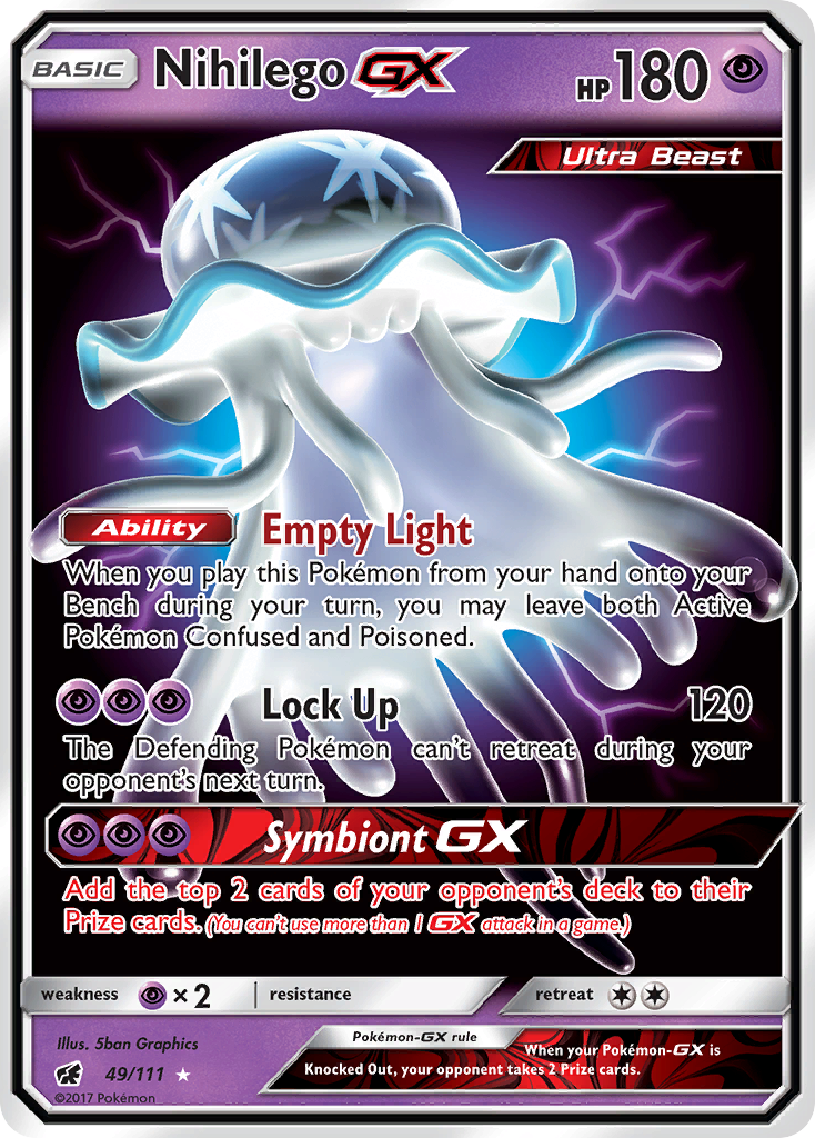 Nihilego GX (49/111) [Sun & Moon: Crimson Invasion] | Good Games Morley