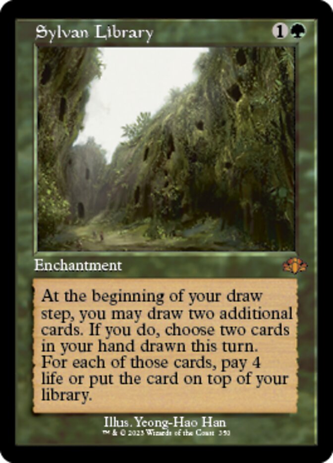 Sylvan Library (Retro) [Dominaria Remastered] | Good Games Morley