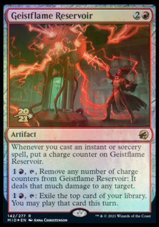 Geistflame Reservoir [Innistrad: Midnight Hunt Prerelease Promos] | Good Games Morley