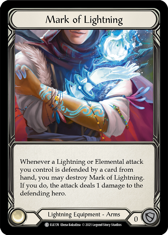 Mark of Lightning [ELE174] (Tales of Aria)  1st Edition Cold Foil | Good Games Morley