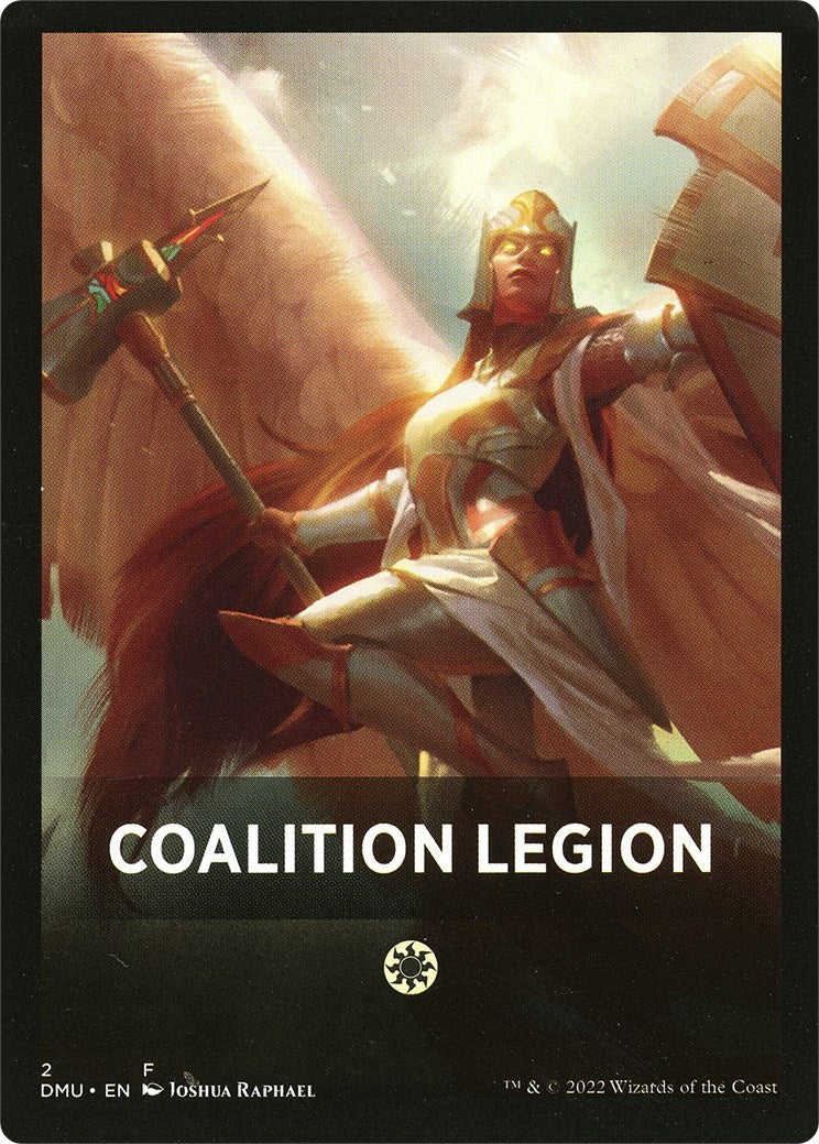 Coalition Legion Theme Card [Dominaria United Tokens] | Good Games Morley