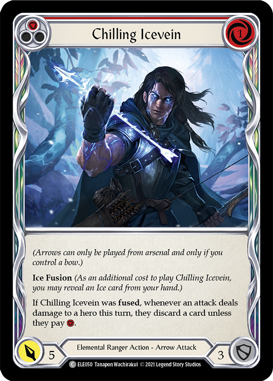 Chilling Icevein (Red) [ELE050] (Tales of Aria)  1st Edition Rainbow Foil | Good Games Morley