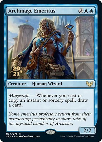 Archmage Emeritus [Strixhaven: School of Mages Prerelease Promos] | Good Games Morley