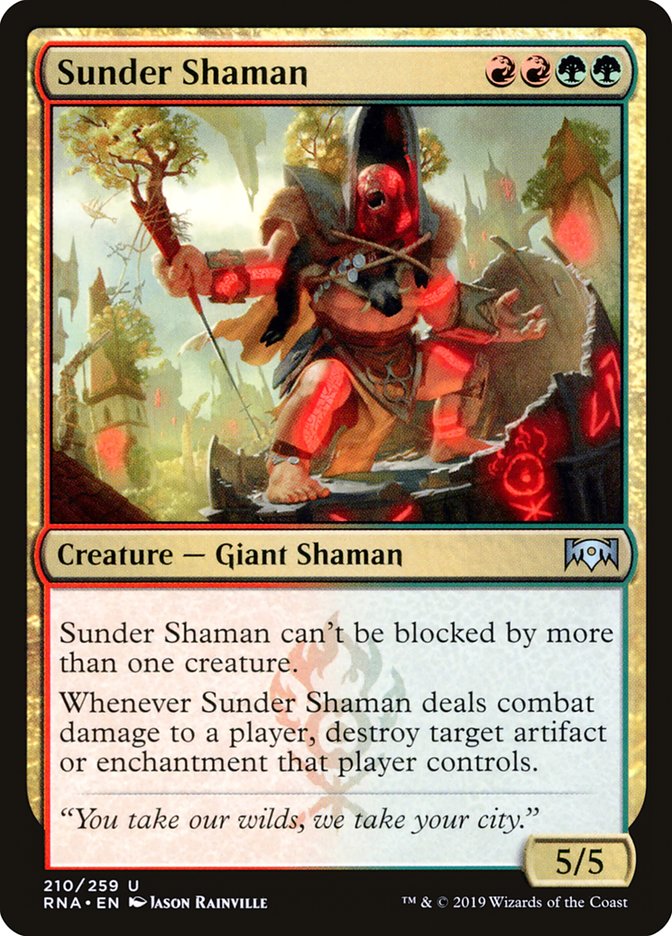 Sunder Shaman [Ravnica Allegiance] | Good Games Morley