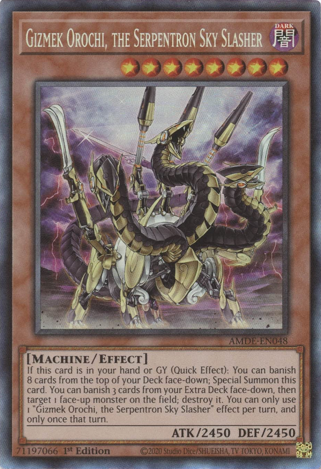 Gizmek Orochi, the Serpentron Sky Slasher [AMDE-EN048] Collector's Rare | Good Games Morley