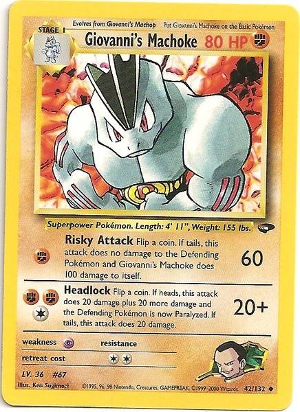Giovanni's Machoke (42/132) [Gym Challenge Unlimited] | Good Games Morley
