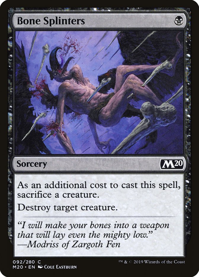 Bone Splinters [Core Set 2020] | Good Games Morley